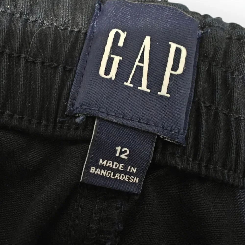 NWT GAP Classic Twill Black Ankle Cropped Pants Size 12 - Picture 9 of 11